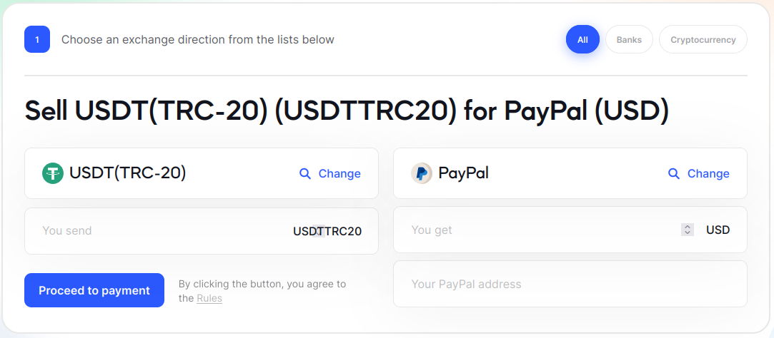 Select USDT