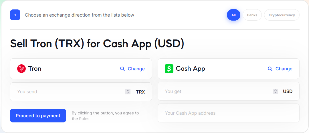 tron to cash app image